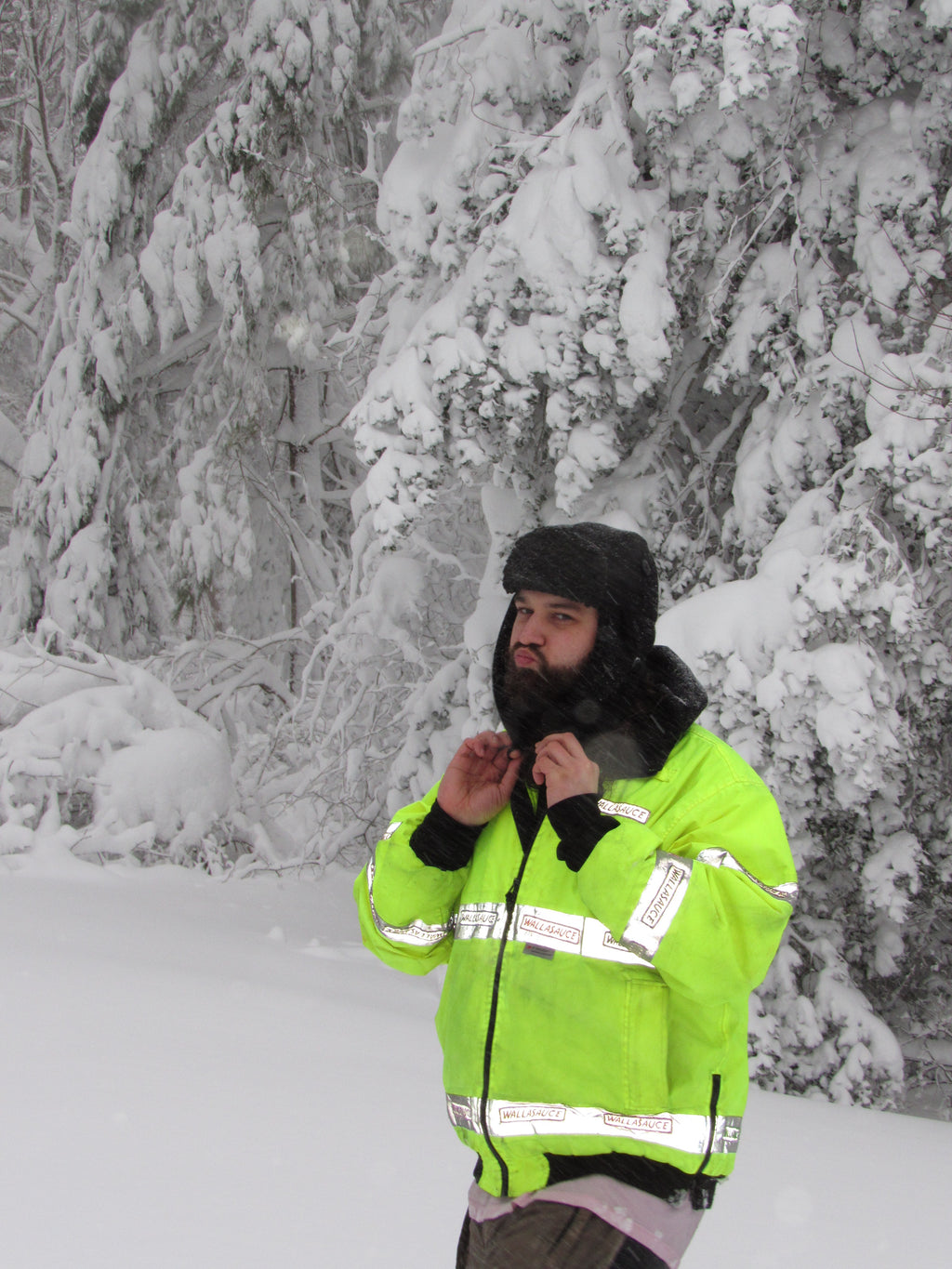 black wool scrapper hat