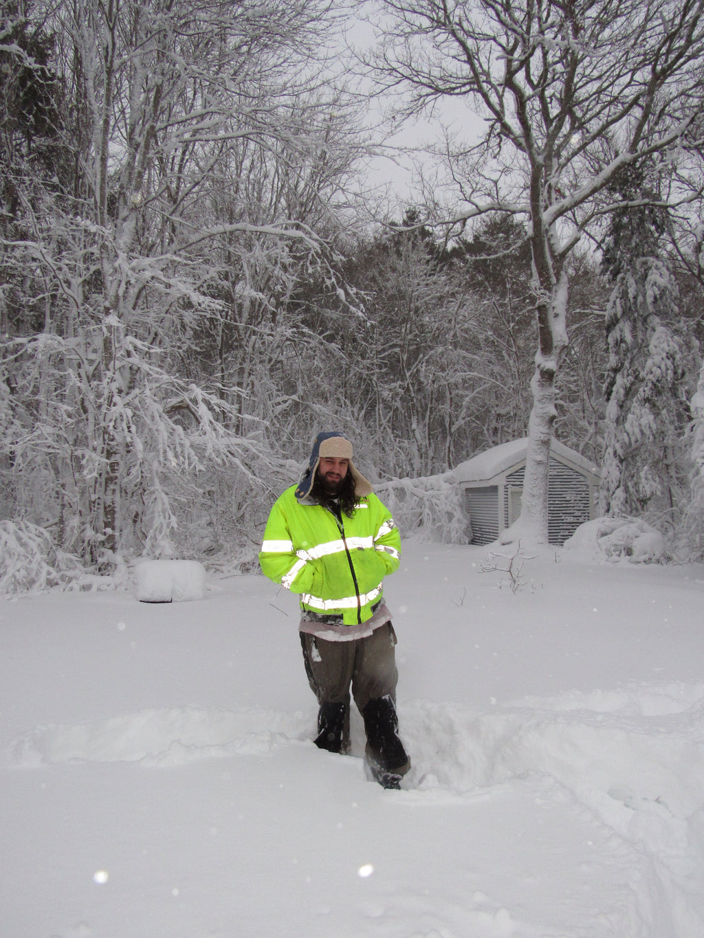 blue linen scrapper hat