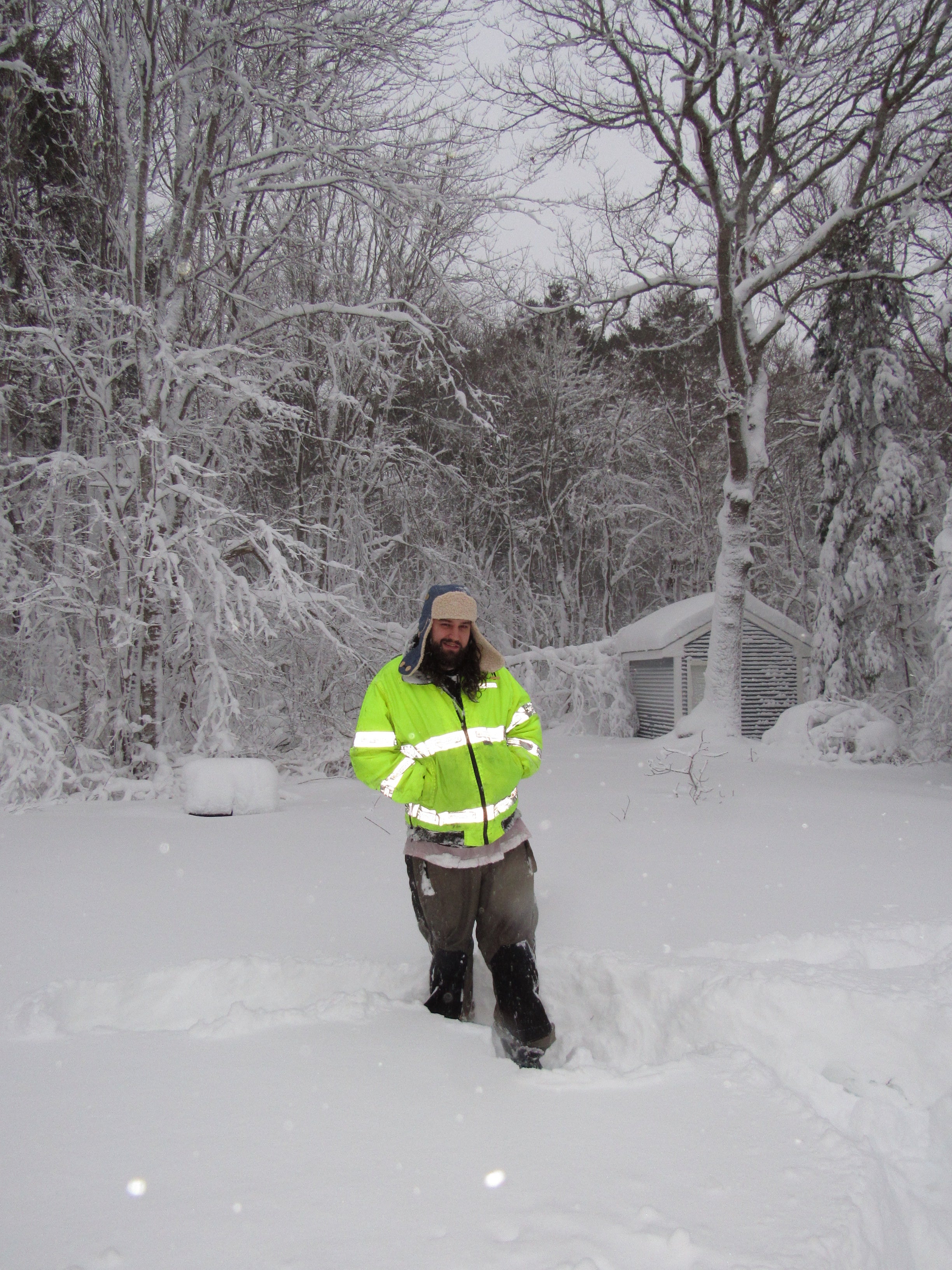 blue linen scrapper hat