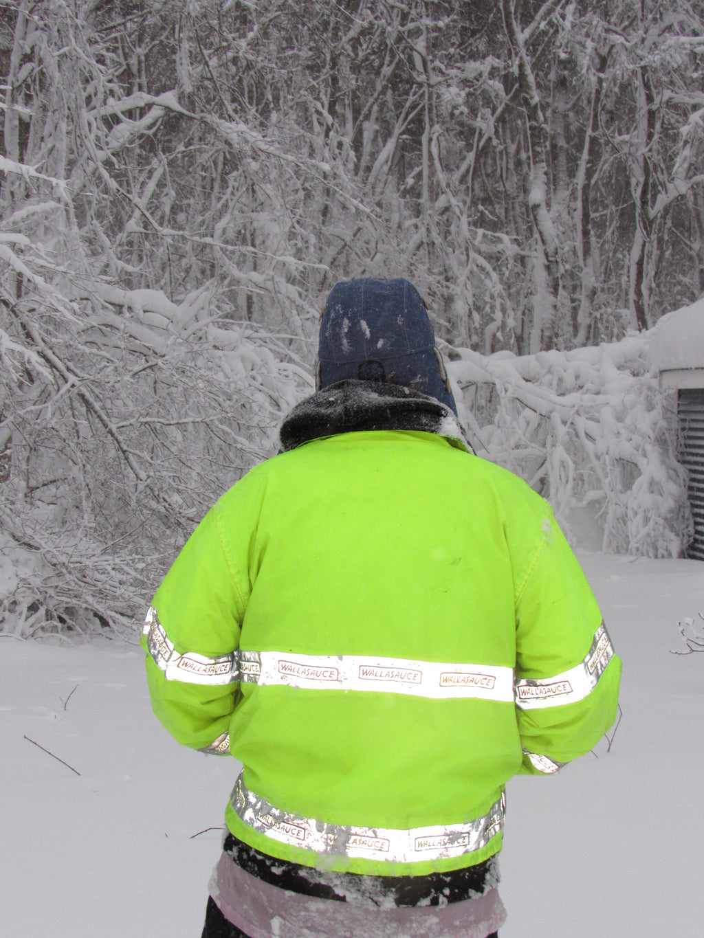 blue linen scrapper hat