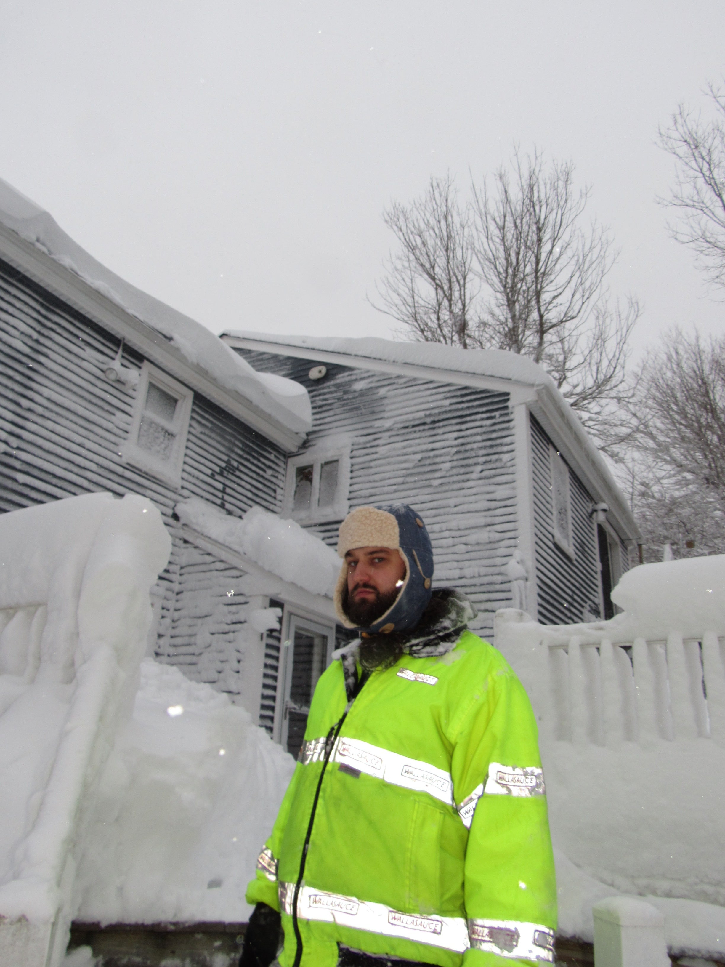 blue linen scrapper hat