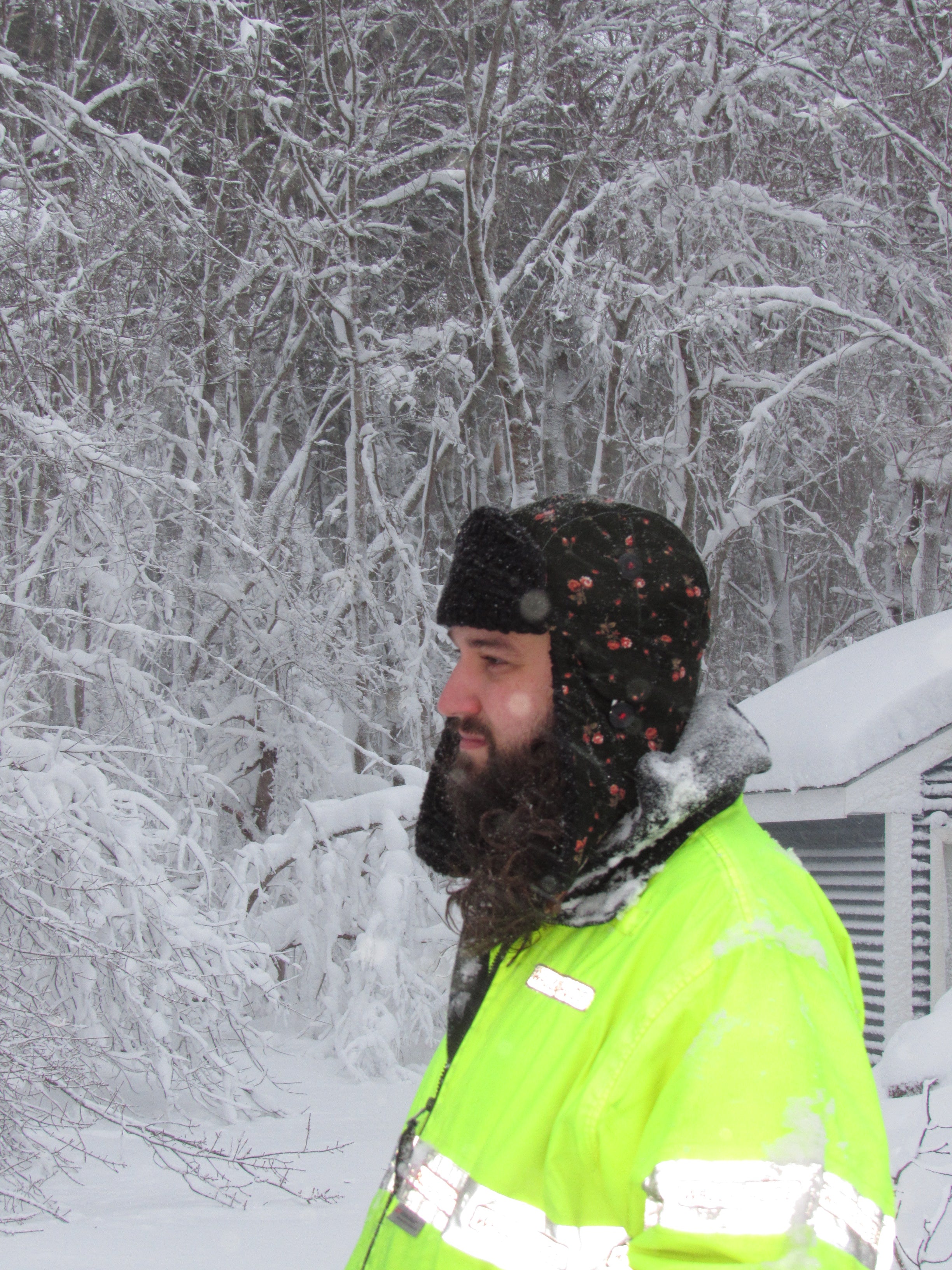 rose corduroy scrapper hat