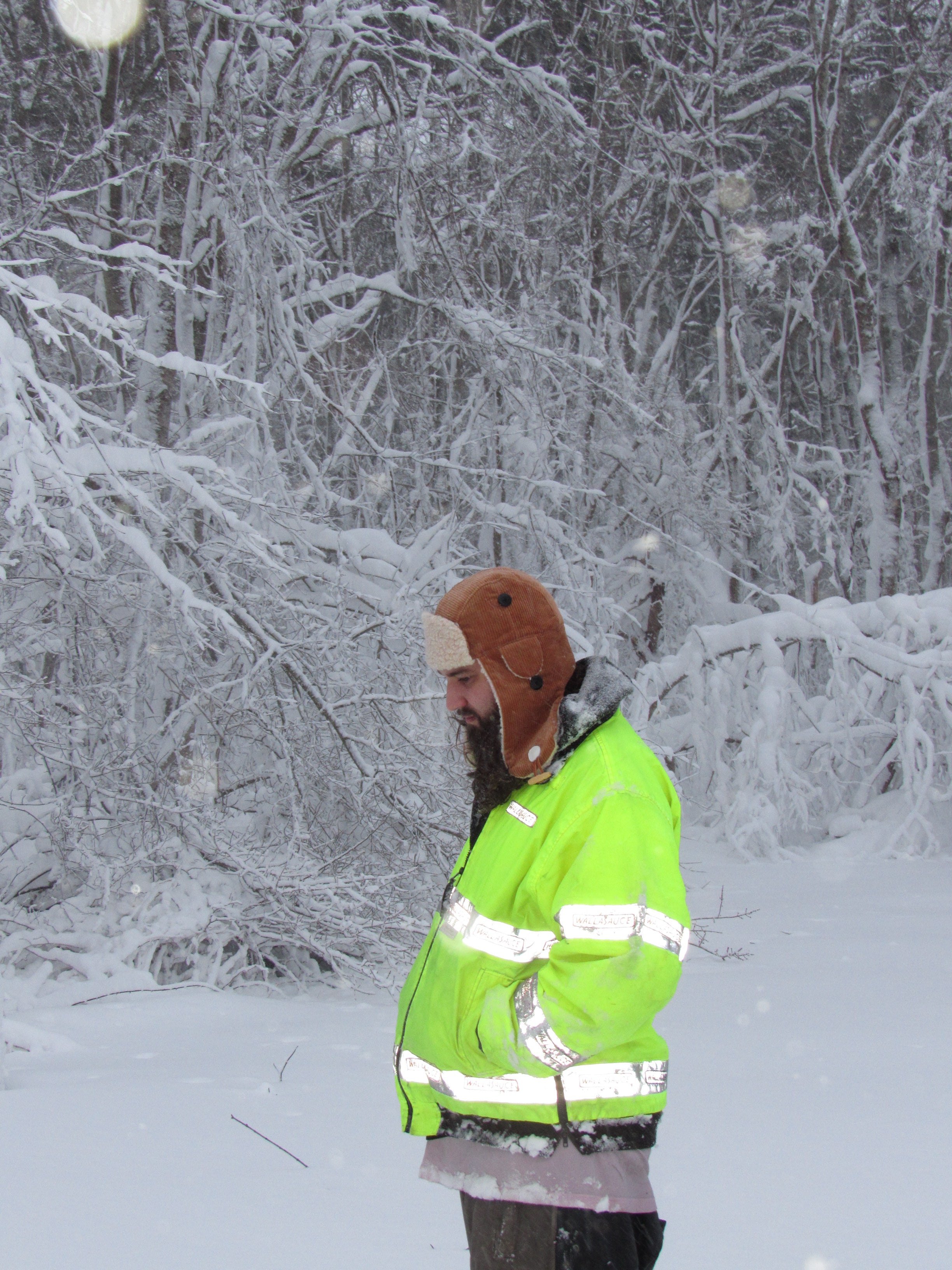 brown corduroy scrapper hat