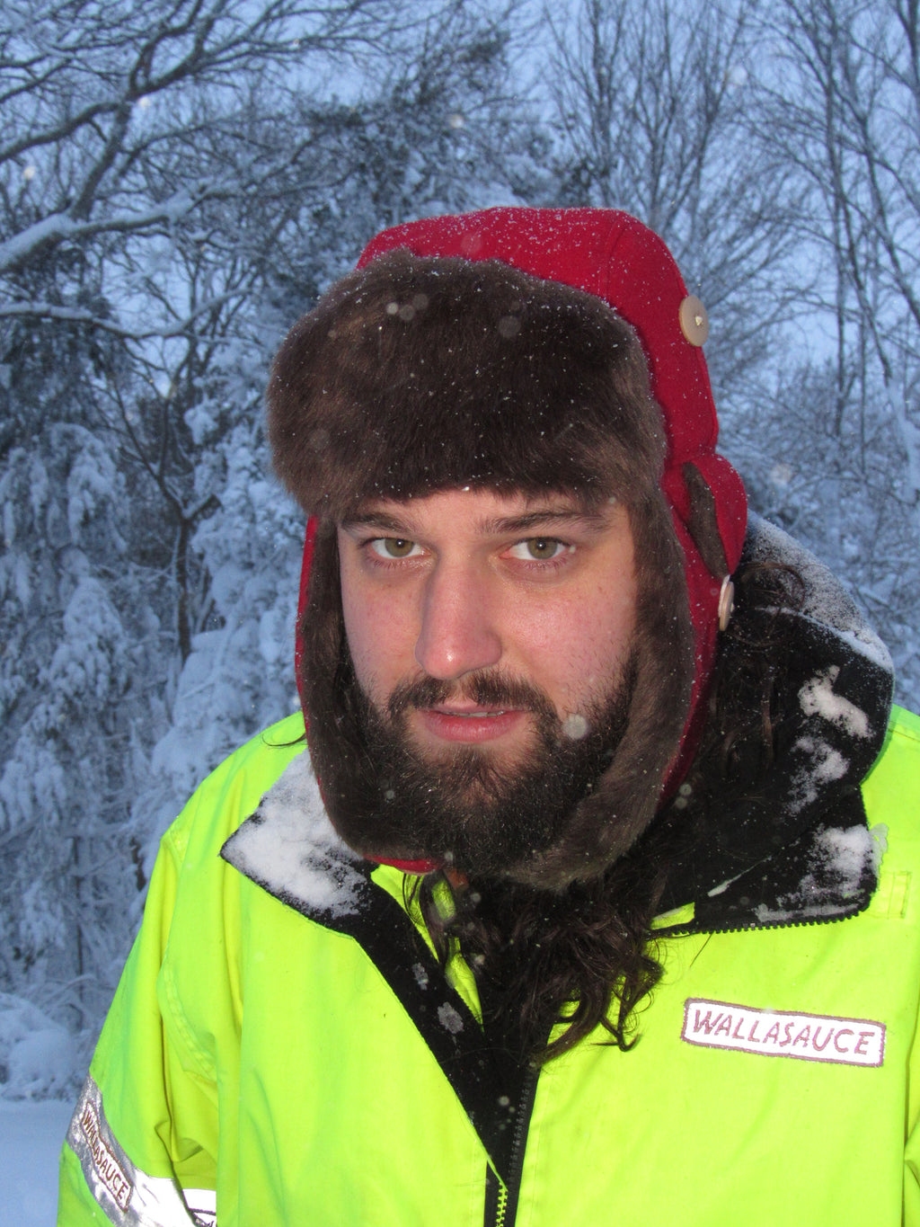 red wool scrapper hat