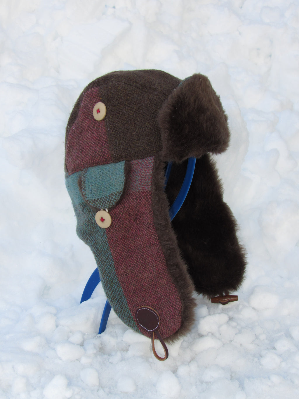 woven scarf scrapper hat