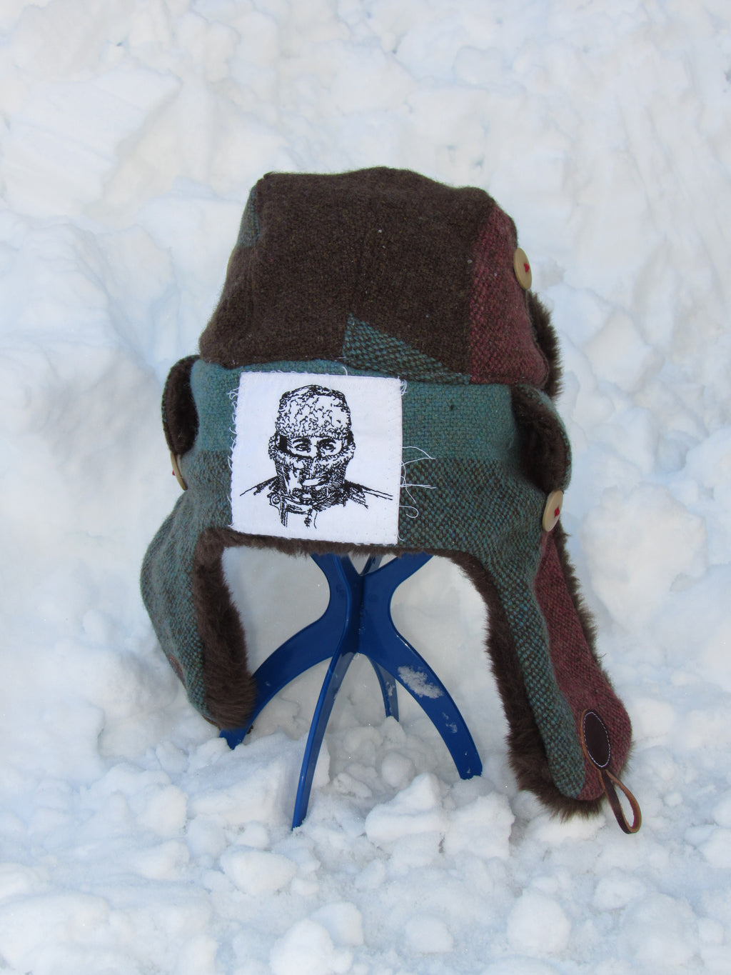 woven scarf scrapper hat