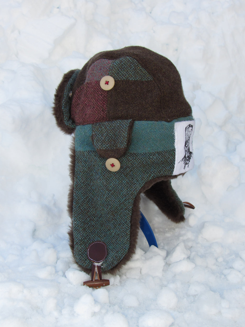 woven scarf scrapper hat