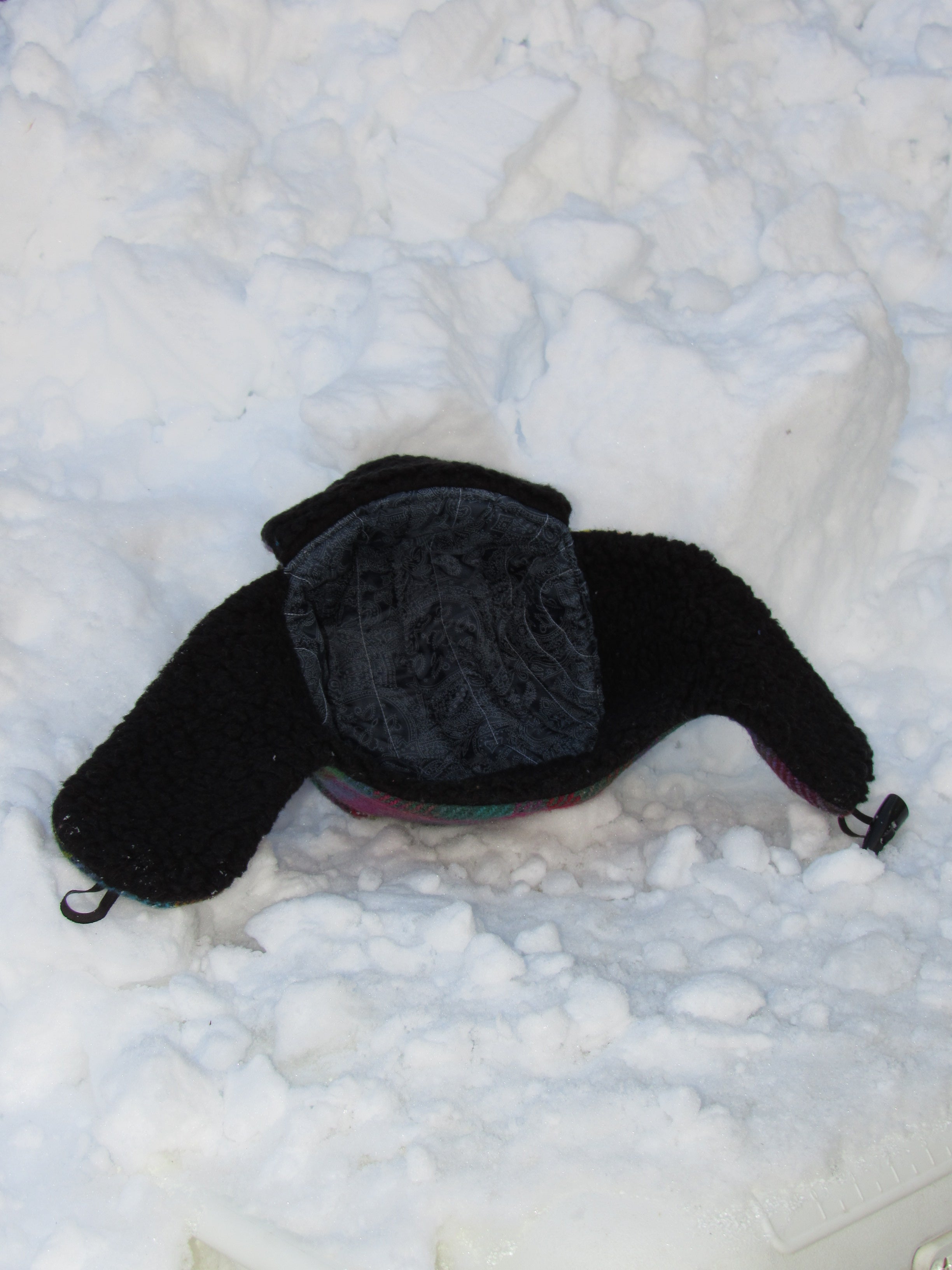 colorful wool scrapper hat