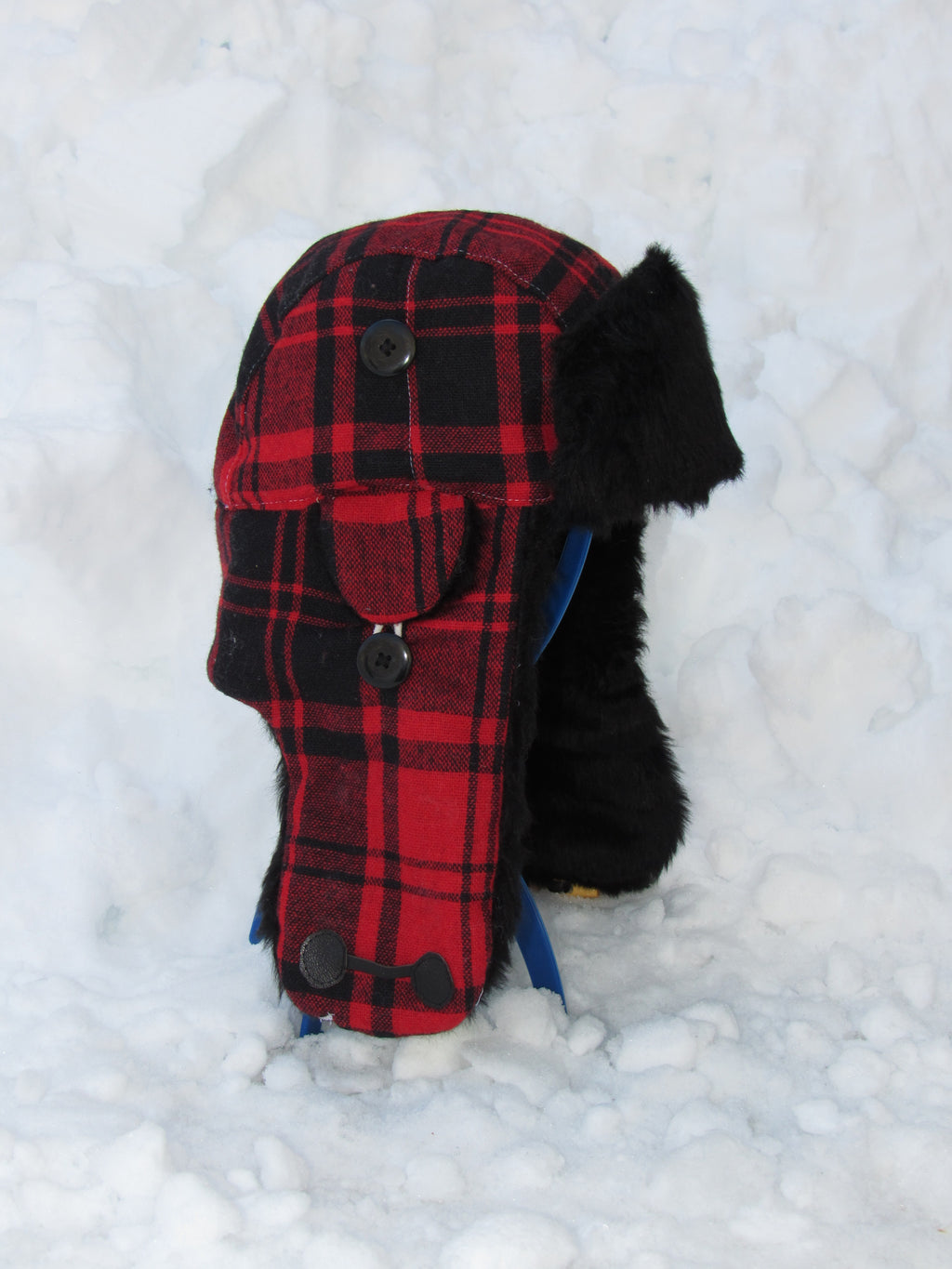 plaid scrapper hat