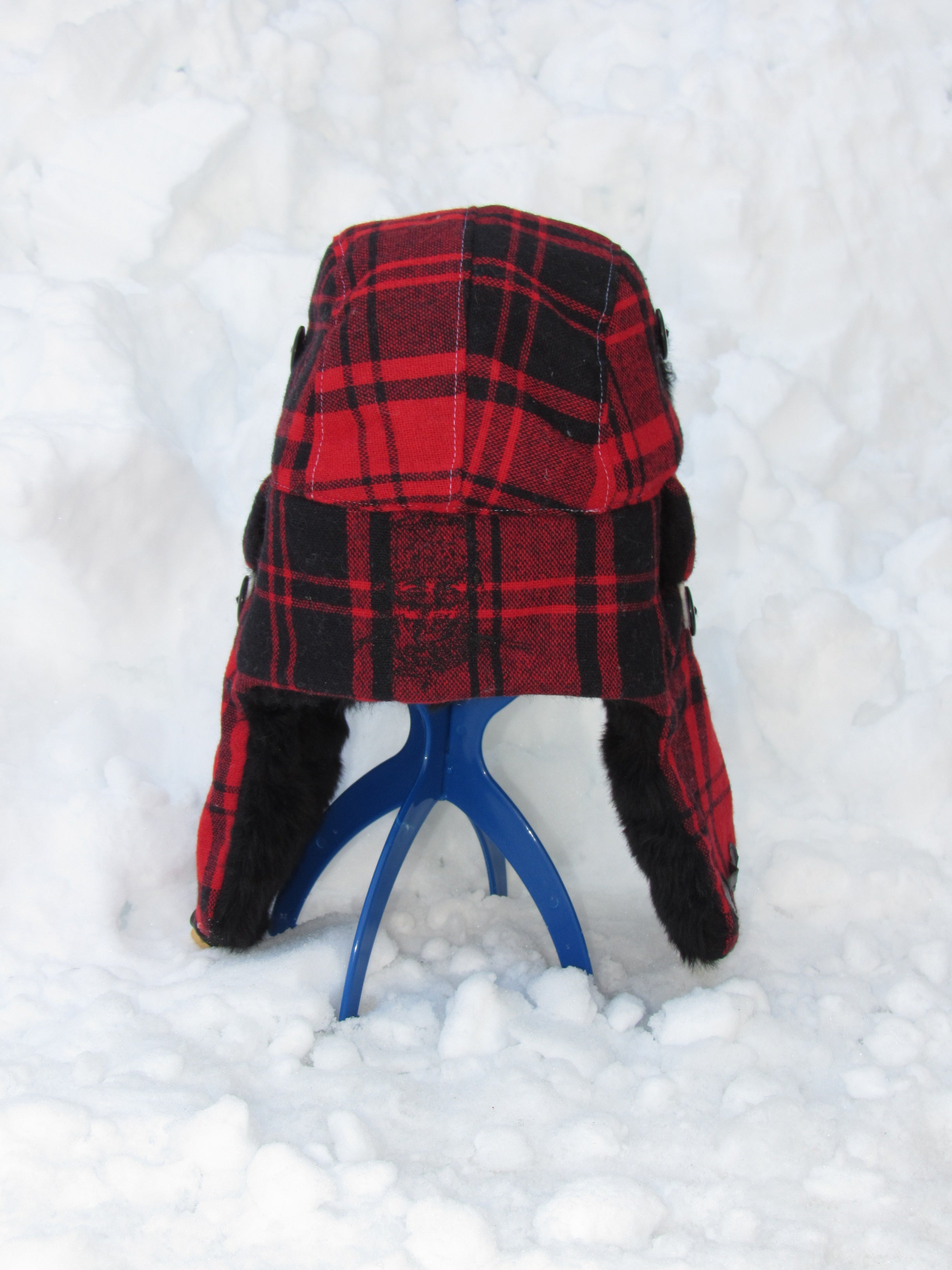 plaid scrapper hat