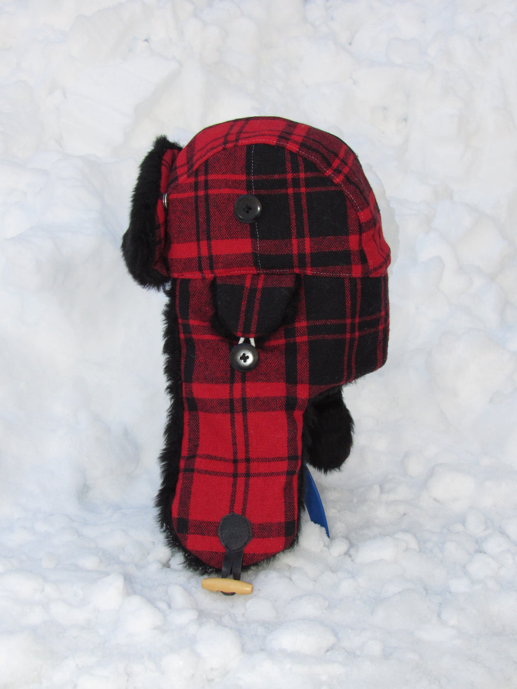 plaid scrapper hat