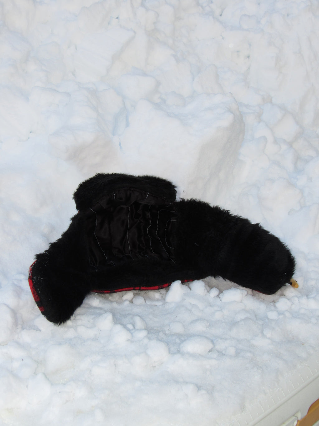 plaid scrapper hat