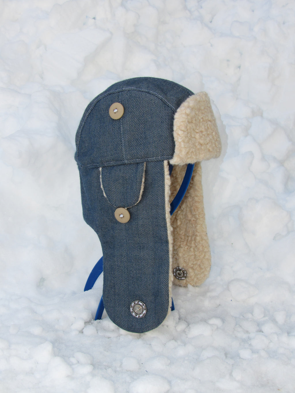 herringbone scrapper hat