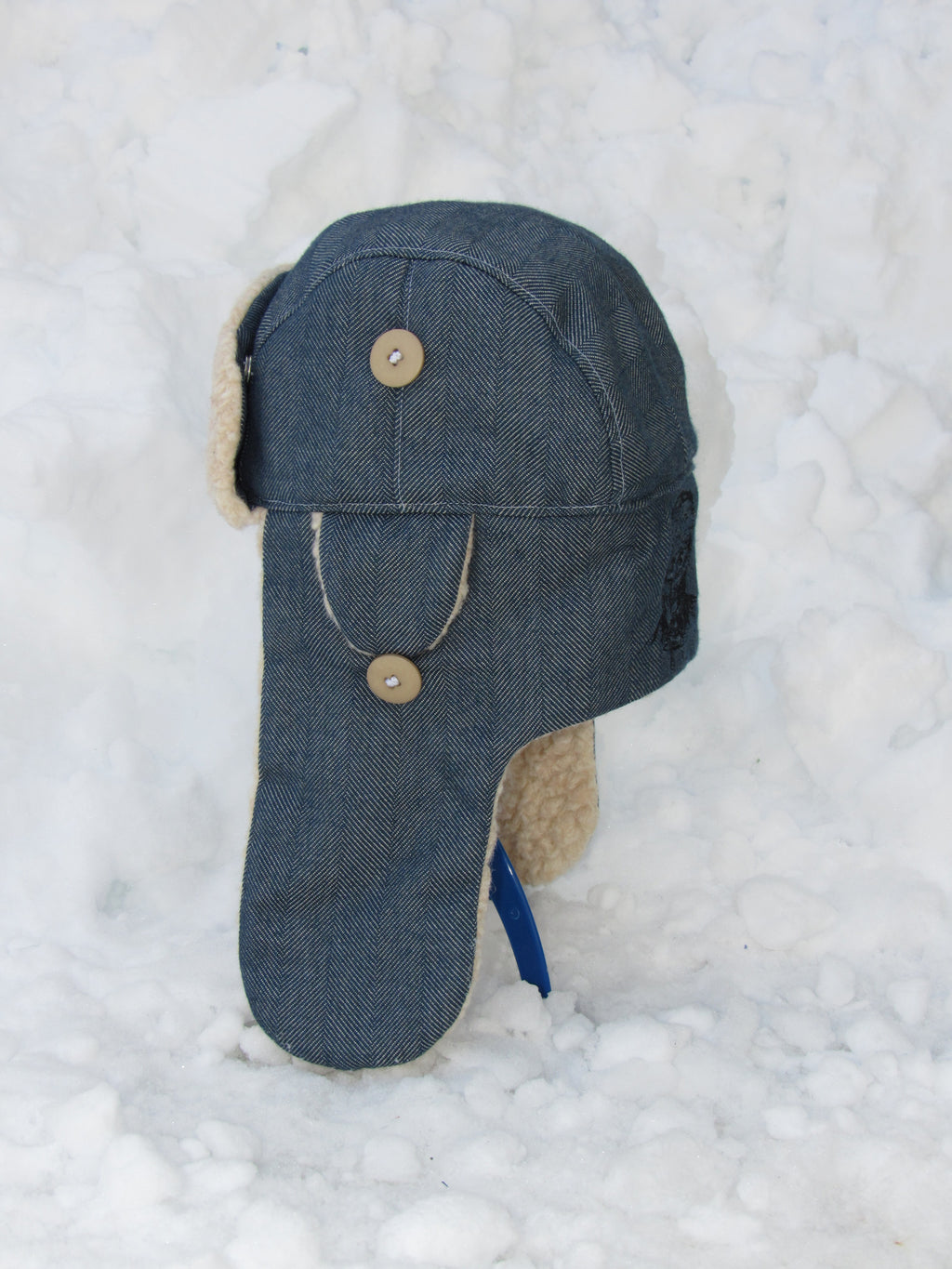 herringbone scrapper hat