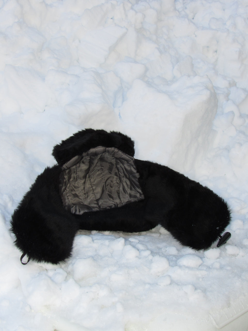 grey corduroy scrapper hat