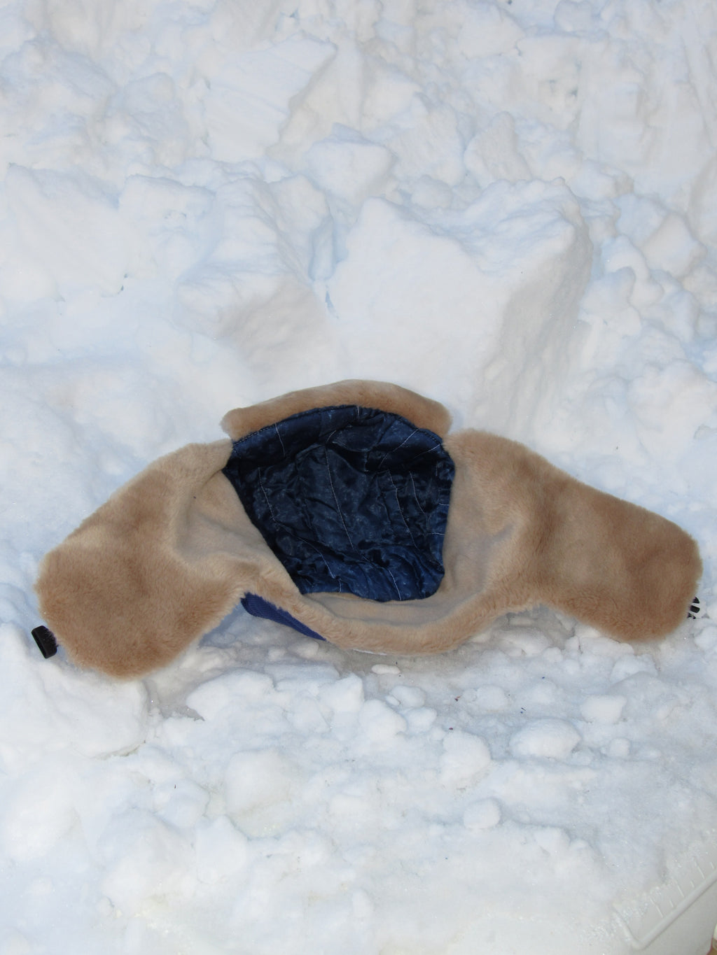 blue corduroy scrapper hat