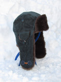 green corduroy scrapper hat