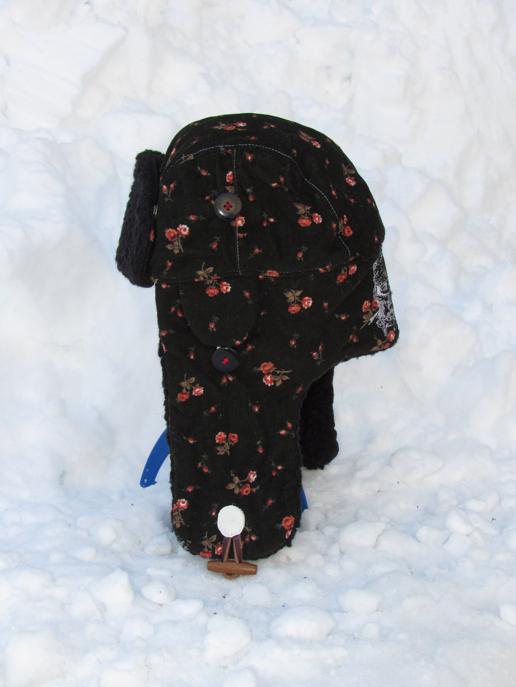 rose corduroy scrapper hat